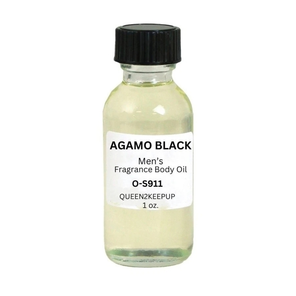 Agamo Black (Men) Body Oil 1 oz Fragrance All Natural Pure Uncut Scent